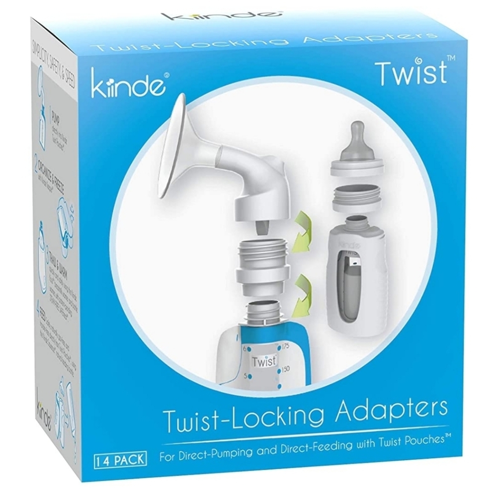 NIB Kiinde Twist-Locking Adapters for Twist Pouch